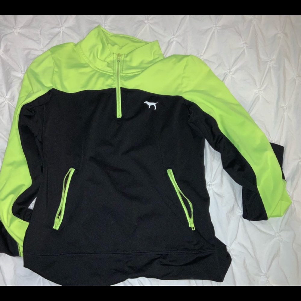 PINK dry fit 1/4 zip top